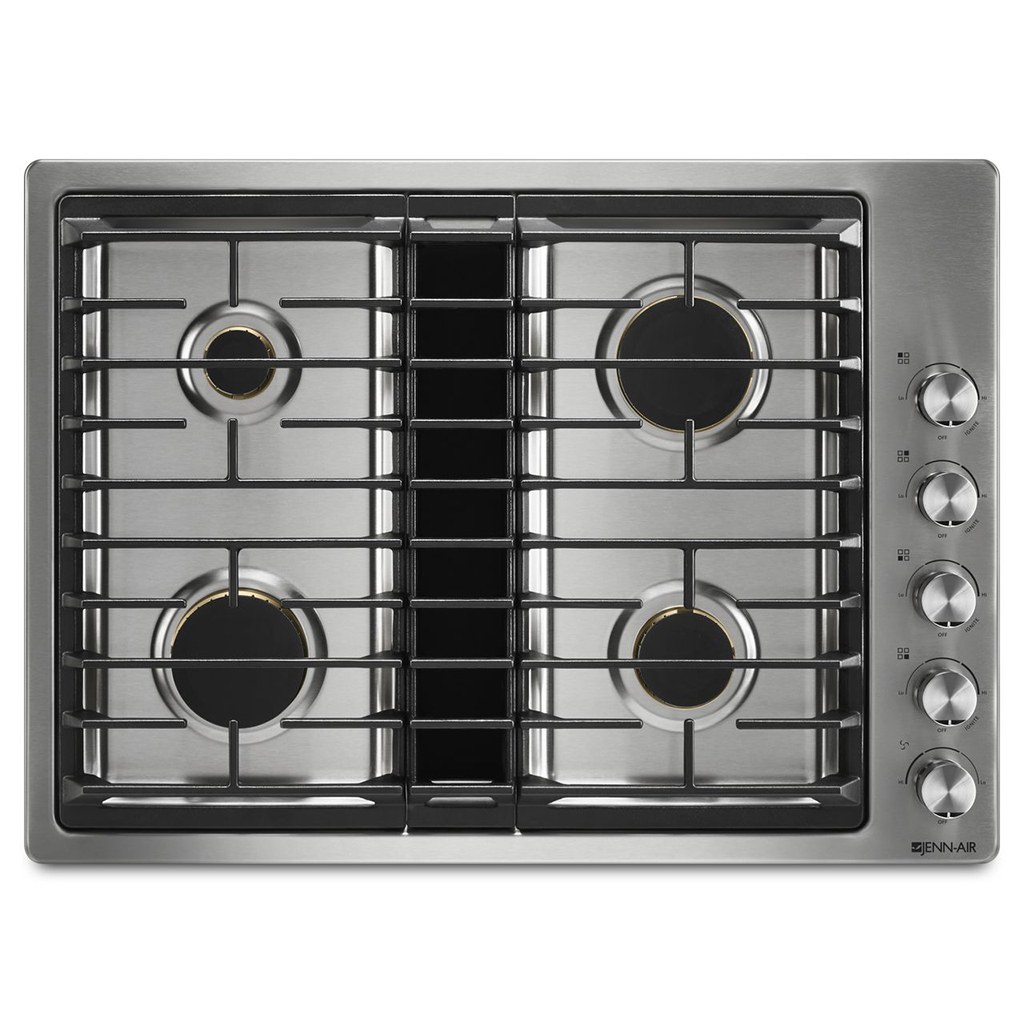 Plaque de cuisson au gaz avec ventilation intégrée 30po JGD3430GS