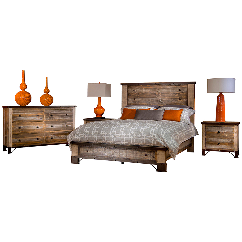 Mobilier de chambre à coucher Grand lit 2 places *IFD966Q ...