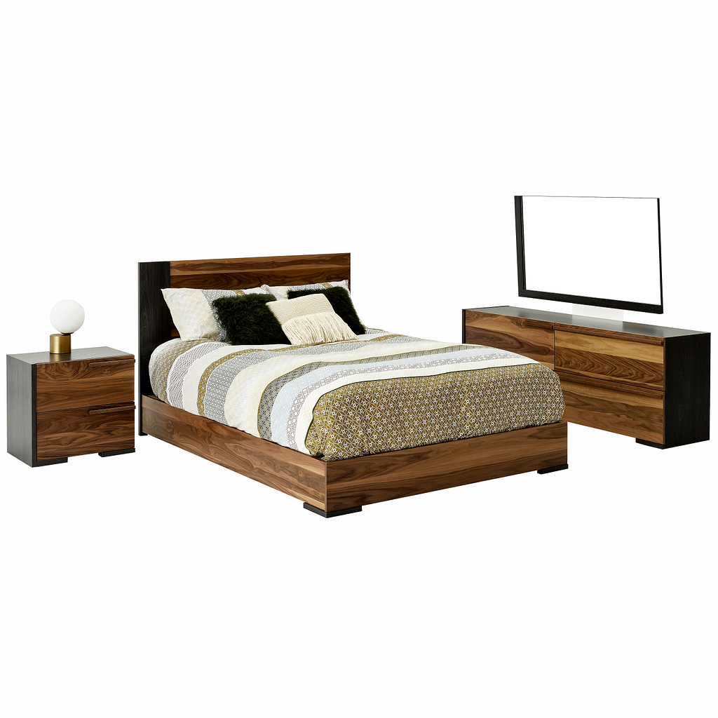 Mobilier de chambre à coucher Grand lit 2 places *5384Q (913668