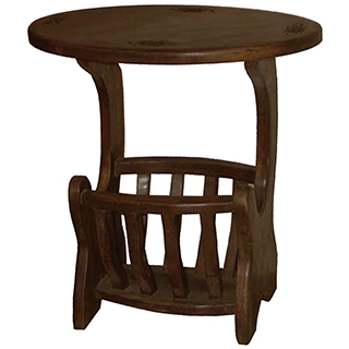 Table bois massif, desserte roulante et bureau en bois